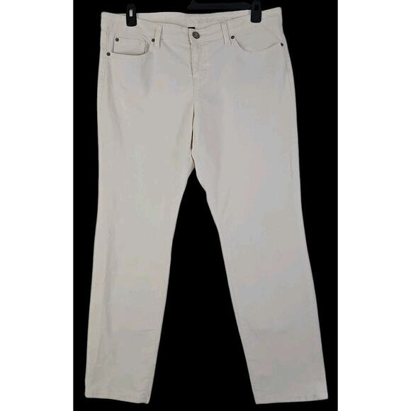Gap ~Woman Size 14/32R~ Off-White Corduroy Premium Skinny Pants Cotton Blend. - Picture 3 of 14